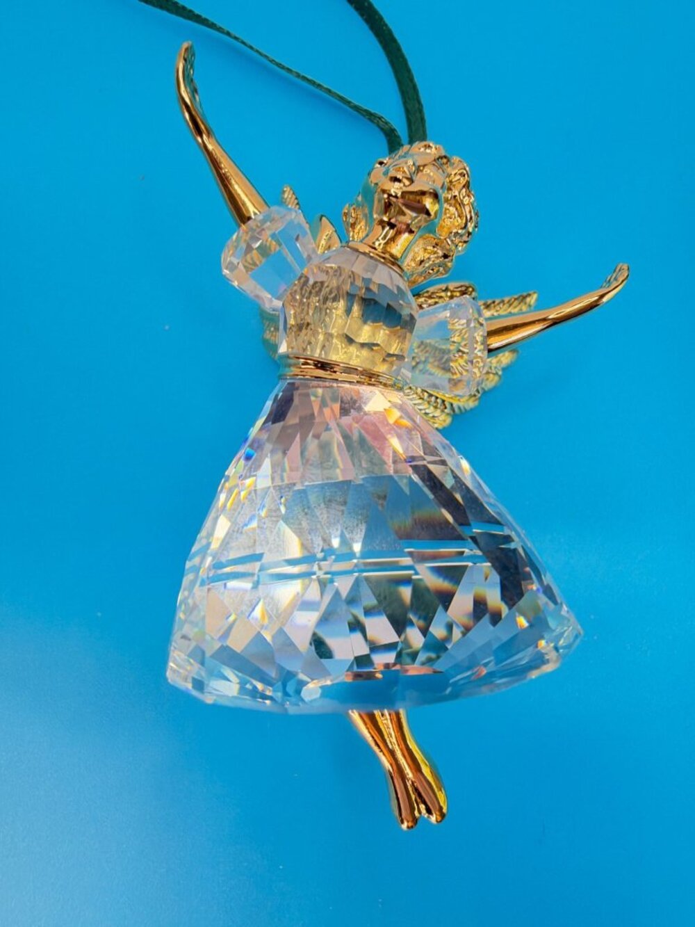 Swarovski 1996 Christmas Memories Angel Crystal Ornament 203083 Boxed Austria - Picture 10 of 14